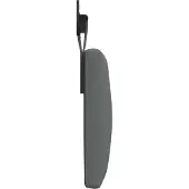 vidaXL Hangend hoofdbord Donkergrijs Stof