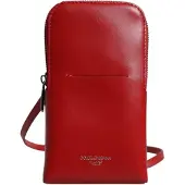 Dolce&Gabbana Rode Leren Handtas Telefoon Sling Crossbody Halsoverkop Tas
