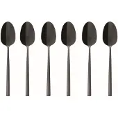 Sambonet Espressolepel Rock Mirror PVD 2Black (6-Delig)