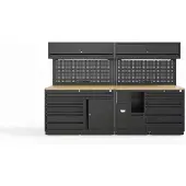 HBM modulair werkplaatssysteem 10-delig, zwart