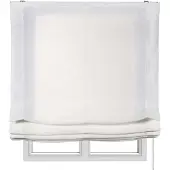 STORESDECO - Vouwgordijn zonder stokken, doorschijnend, Wit, 150x175 cm