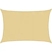 Syfax Zonnezeil 5x3,5 m 100% polyester oxford zandkleurig