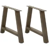 vidaXL Salontafelpoten 2 st A-vormig 60x(42-43) cm staal