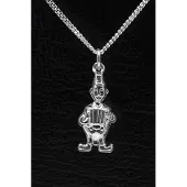 MOOYE ® - Collectie Zilveren boer Biet ketting hanger