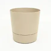 Elho Pot foss d43cm paddenstoel beige met wielen