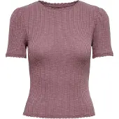 ONLY - ONLNICOLE SS O-NECK SCALLOP TOP JRS - Meisjes - Blouses