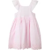 Name It Mini Jurk lichtroze / wit