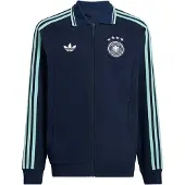Adidas Sportjas 'Germany Away Anthem Jacket' turquoise / nachtblauw / wit