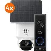 Eufy SoloCam E42 4-Pack + Video Doorbell E340