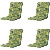 Madison stapelstoelkussen la grave grey ca. 97x49 cm set van 4
