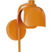 Osram DECOR Corolle Wandlamp, Oranje Metaal Glas, G9 Versie, Textielkabel, Retro stijl