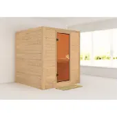 Karibu | Mojave Sauna | Energiezuinig-met Saunakachel 9 kW | Geïntegreerde Bediening-Met Dakkraag