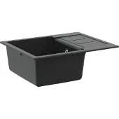 Syfax Wasbak Zwart 620 x 500 mm 80% Kwarts en 20% Hars