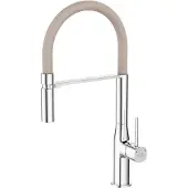 Laveo BADLAND Keukenmengkraan POLA, keukenmengkraan met magnetische hendel, in zilver-beige