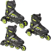 Raven Profession 3-in-1 Skates Zwart/Lime Maat 38-42
