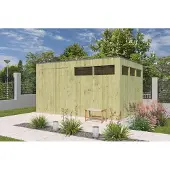Fjordholz | Tuinhuis QBV3 L 399x298 | Hogedruk Geïmpregneerd Groen