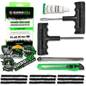 Rhino USA 14-Piece Compact Tire Repair Plug Kit
