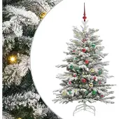 Syfax Kunstmatige Inklapbare Kerstboom Wit 150 cm PE en PVC