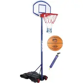 Hudora 3-delig set Hornet 205 Basketbal Stand + Basketbal + Kogelpomp