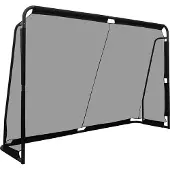Northix Voetbaldoel, metalen frame en PE-net, 300 x 200 cm, zwart