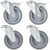 Syfax Zwenkwielen met boutgaten 4 st 100 mm