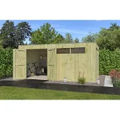 Fjordholz | Tuinhuis QBV3 XL 500x298 | Hogedruk Geïmpregneerd Groen
