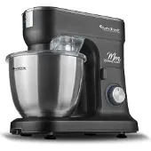 TurboTronic keukenmachine – KMT015 – mixer en kneedmachine 6,5 l, 1200 W, traploze snelheidsregeling, timer, roestvrijstalen kom, multifunctioneel Zwart