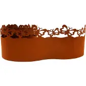 UNUS Borderrand metalen tuinafboording in roestlook 21x500cm met vlinders