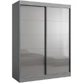 Mzm24 Schuifdeurkast Como 2D 150, grijs (Lacobel)