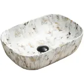 Mexen Rita opbouw waskom 45 x 32 cm, wit steen - 21084595