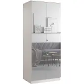 Mzm24 Opklapbare kast met spiegel, Monza 2D 80, kleur Kasjmir
