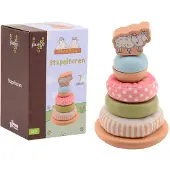 Johntoy stapeltoren Mike & Molly zachte ringen educatief speelgoed.