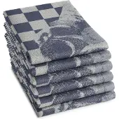 DDDDD Theedoek Milk Maid Blue 60 x 65 cm (Set van 6)