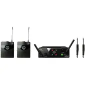 AKG WMS40 Mini Dual Instrumental Set – ISM - Draadloos Systeem voor Gitaar, Bas en Instrumenten