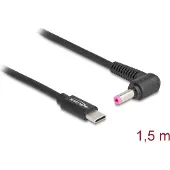 DeLOCK USB-C naar HP en Compaq notebook laadkabel | 4,8 x 1,7mm | 1,5 meter