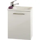 Posseik Wastafelkast met glanzende witte MDF-fronten