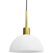 Herstal Vienda hanglamp Messing-opaalglas