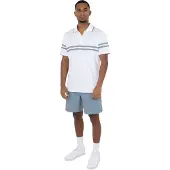 The Indian Maharadja Pique Printed Stripe Tennispolo Maat: S