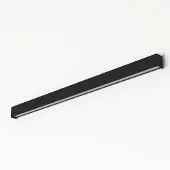 Nowodvorski Lighting LED-wandlamp Straight L, zwart, Woon-/ Eetkamer, metaal, Modern, LED wandlamp