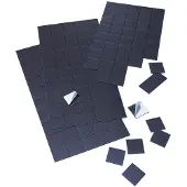 Franken Magneetplaten, 20 x 20 mm, zelfklevend, 50 stuks, zwart