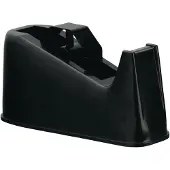 Q-CONNECT plakbandafroller, voor rollen 25 mm x 66 m, zwart
