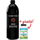 The Health Factory Nano Zink/Koper Vloeibaar 500ml