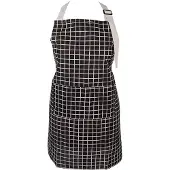 Clayre & Eef Keukenschort 69x68 cm Zwart Polyester