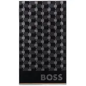 BOSS Strandlaken van katoenen fluweel met geometrisch jacquardmotief Maat ONESI