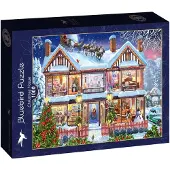 Bluebird Puzzle kerst puzzel Christmas House - 1000 stukjes puzzel.