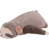 UNUS Luiaard knuffelkussen lichaamskussen zijslaapkussen 50cm grijs