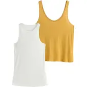 Next Top geel / wit