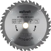 Wolfcraft HM Cirkelzaagblad | 20 td | Ø150 x 20 x 2,4mm | 1 stuk - 6732000