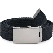 Ladeheid Merry Style Dames Riem - Stoffen Riem – Zwart-zilver - MS-EL-P20