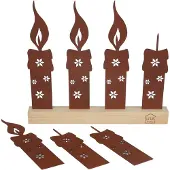 UNUS Adventskaarsen decoratieve staander flexibele adventskrans